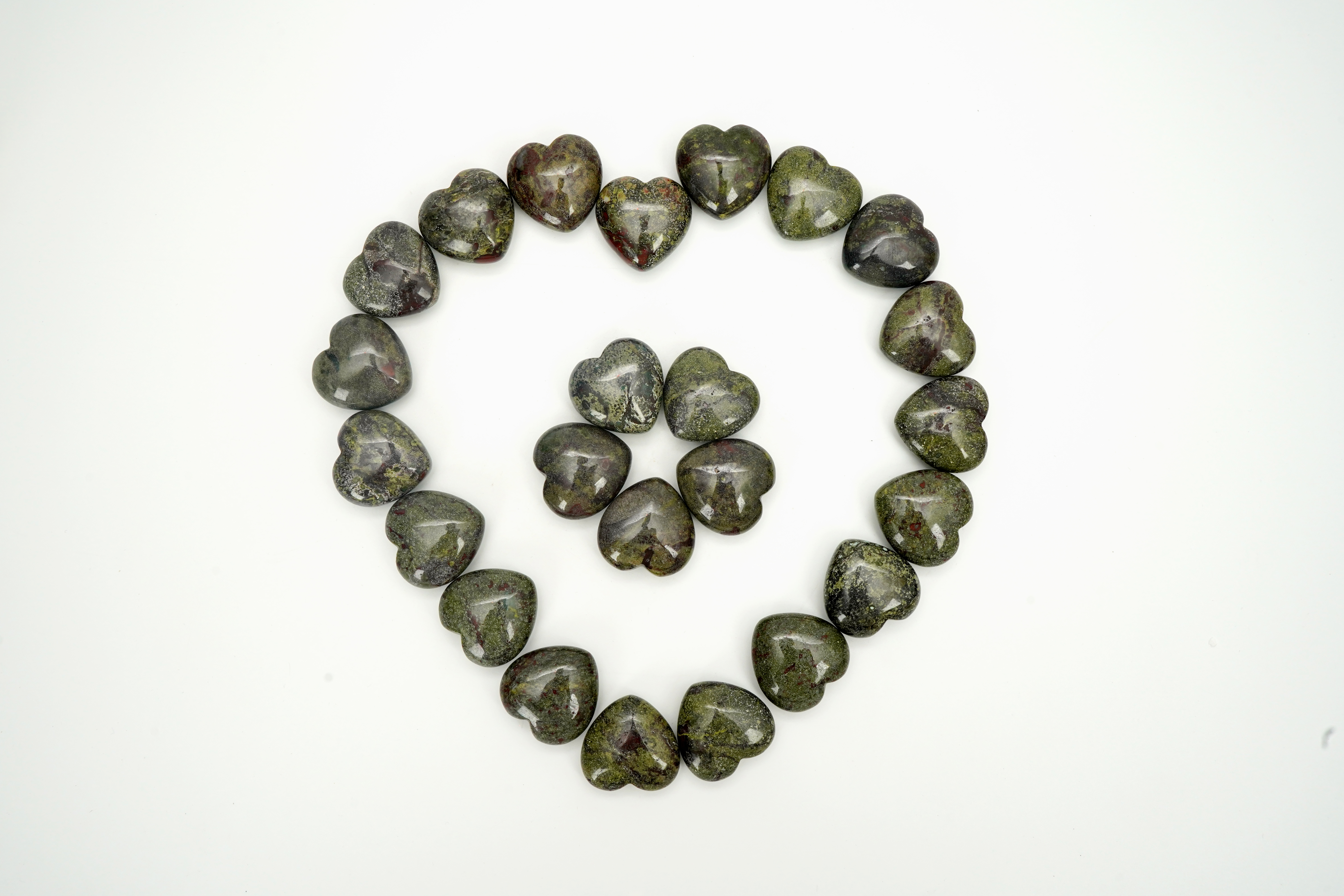 Dragon Blood Stone Heart 3 cm